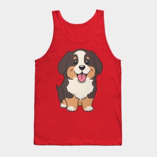 Happy Bernese Mountain Dog Tank Top